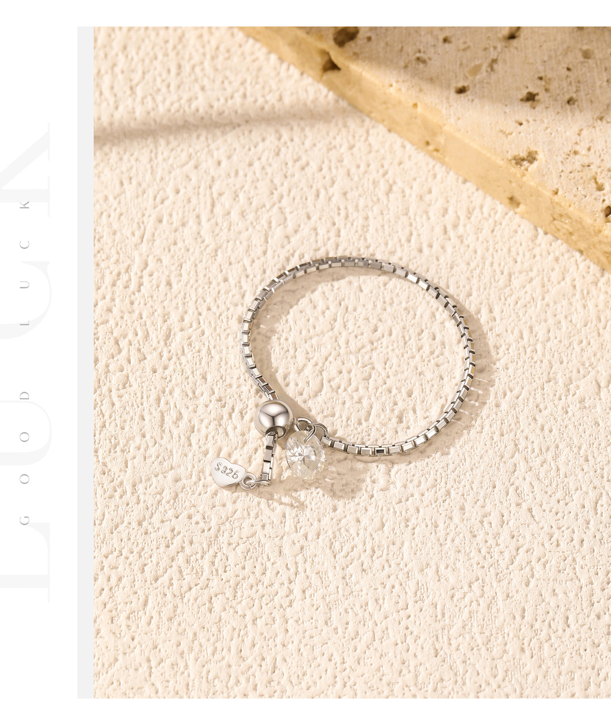 Mirielle - Sterling Silver Moissanite Collection chain rings