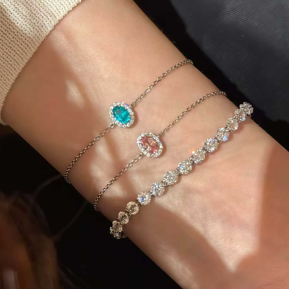 Liyanna - Sterling Silver Oval Link Chain Bracelet