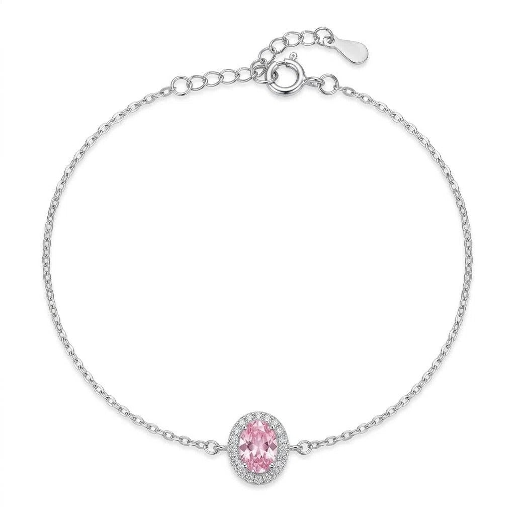 Liyanna - Sterling Silver Oval Link Chain Bracelet