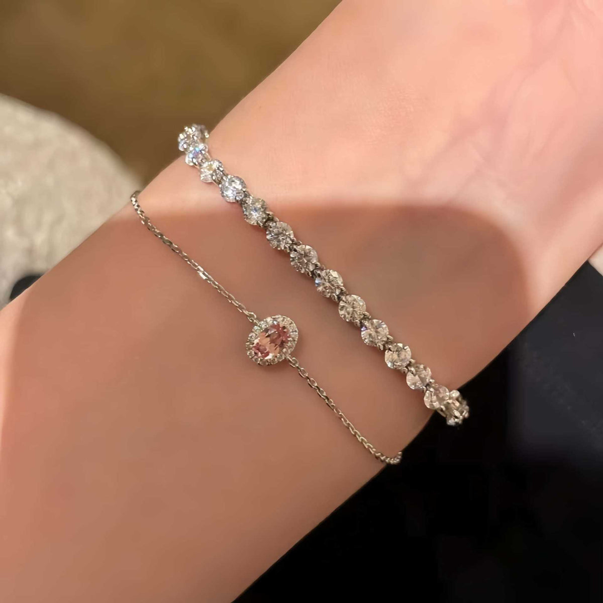 Liyanna - Sterling Silver Oval Link Chain Bracelet