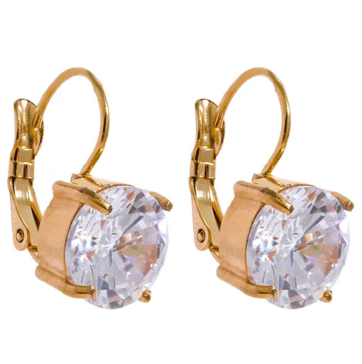 Robyn - Luxury round drop earring Diamond Ear Candy Huggie Hoop Earrings