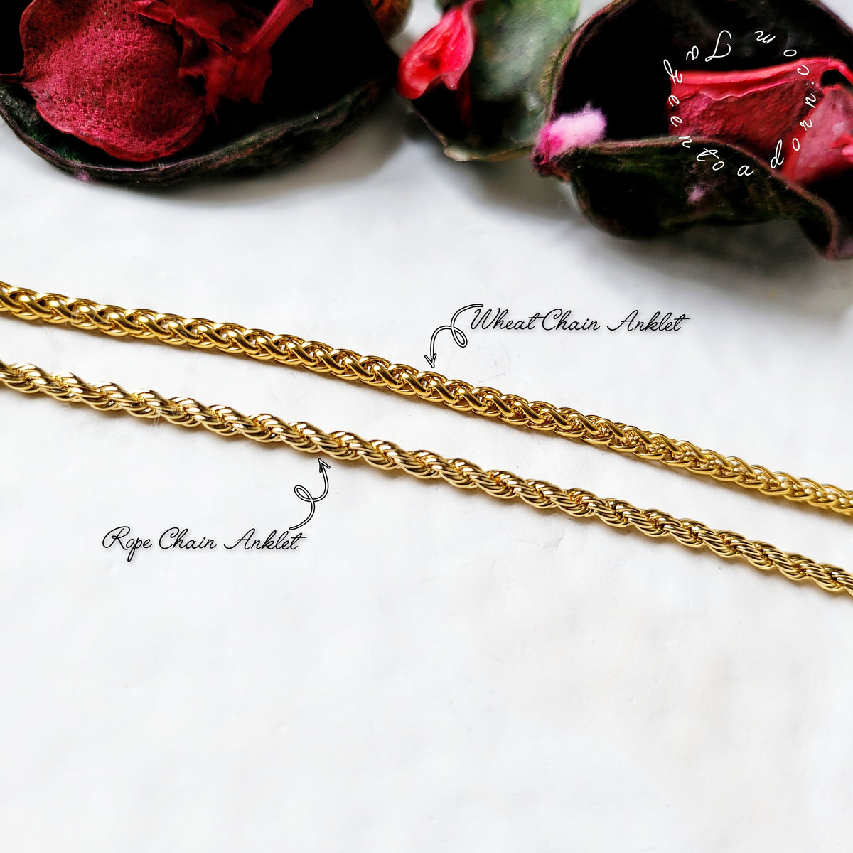Rope Chain Anklet - Jewellery Everyday Essentials gifts - HOLLY