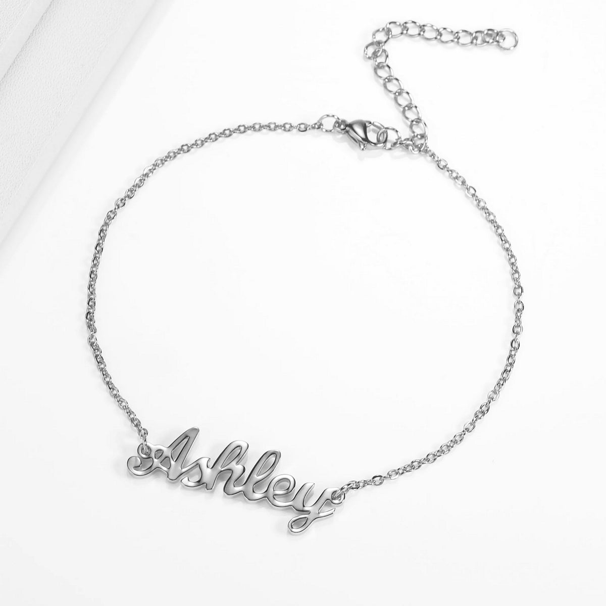 Personalised Name Anklet in English/ Arabic - Link Chain - Anaya Bespoke Unique Eid Ramadan Jewellery Gift - SHAZIA