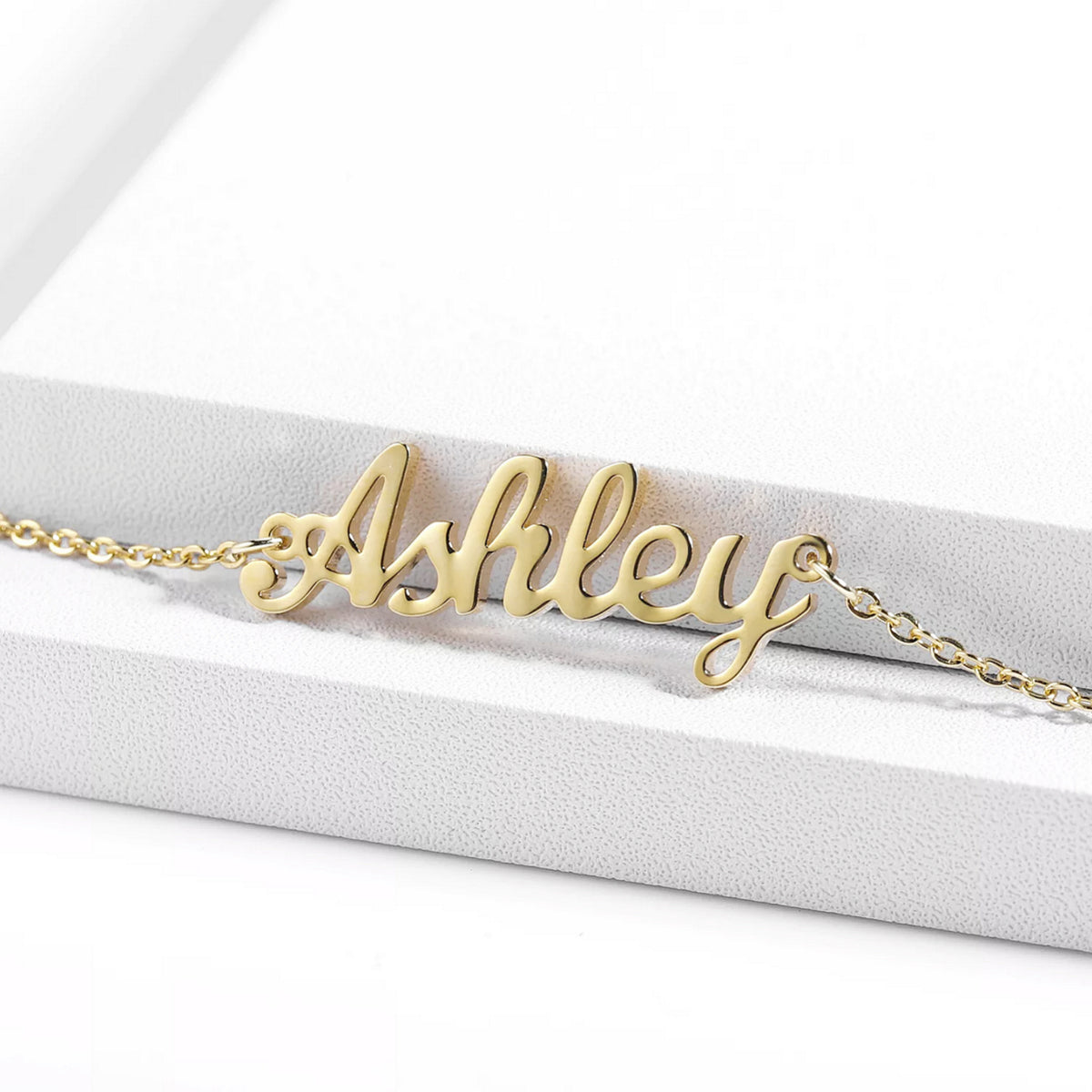 Personalised Name Anklet in English/ Arabic - Link Chain - Anaya Bespoke Unique Eid Ramadan Jewellery Gift - SHAZIA