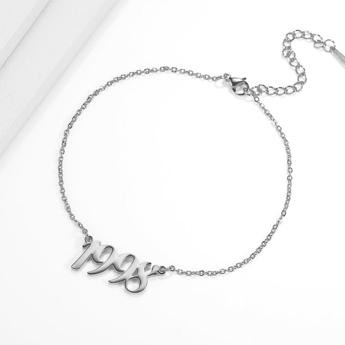 Personalised Special Number Anklet - Link Chain - Anaya Arabic English Numeral Jewellery Gift - SHAZIA