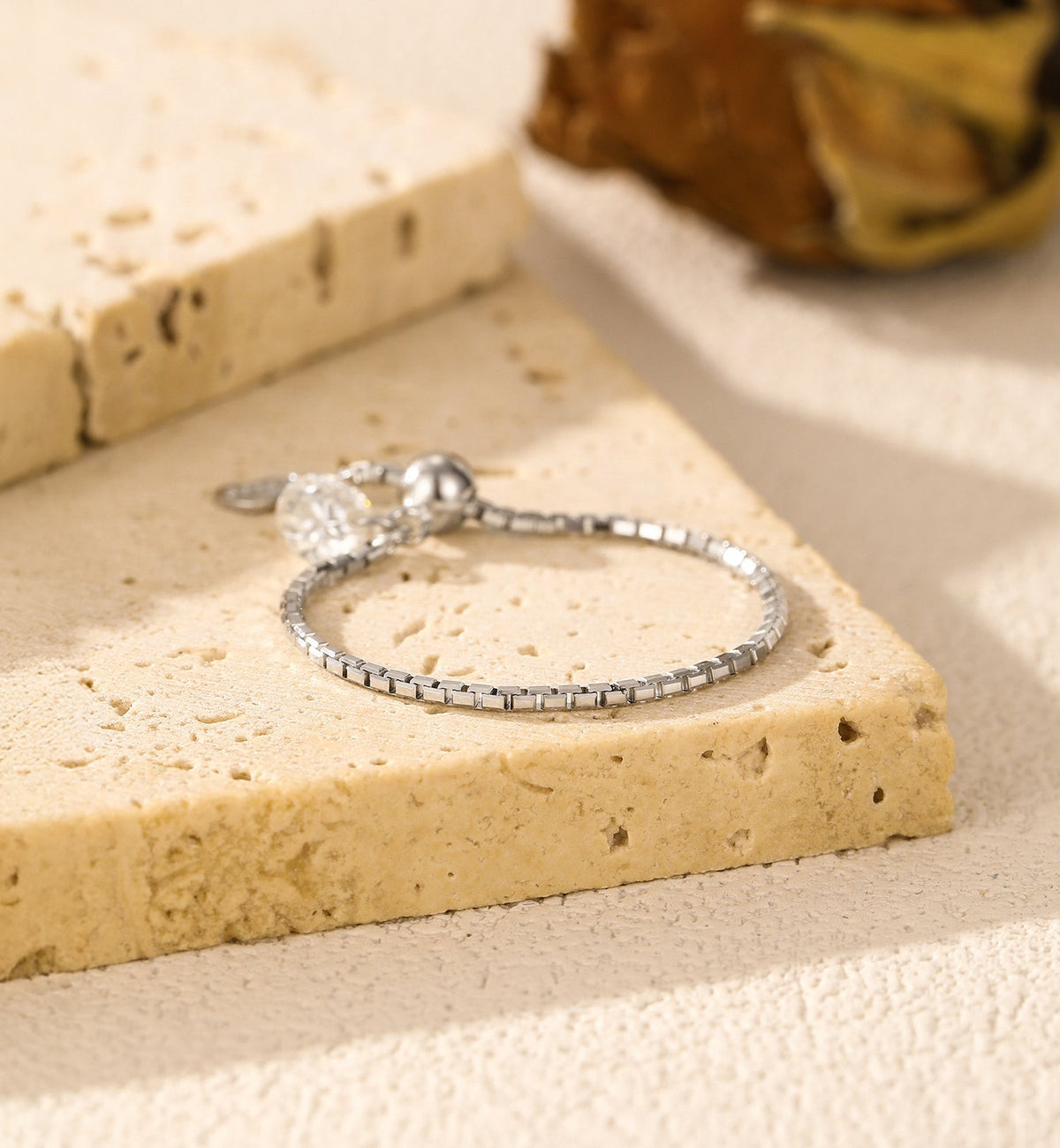 Mirielle - Sterling Silver Moissanite Collection chain rings