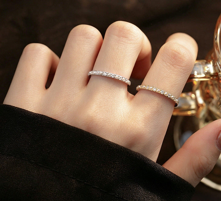 Raina - Sterling Silver adjustable pearl ring