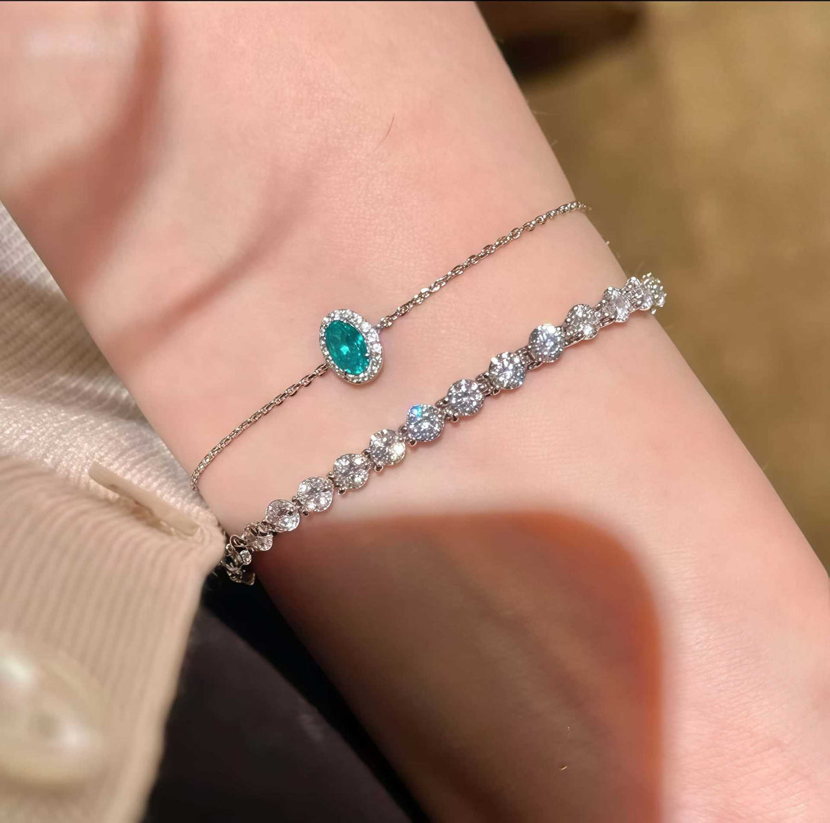 Liyanna - Sterling Silver Oval Link Chain Bracelet