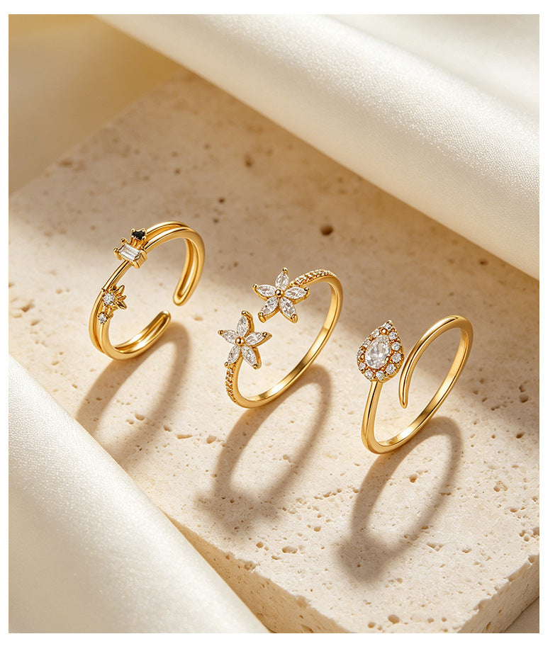 Armani Collection - Sterling Silver adjustable rings