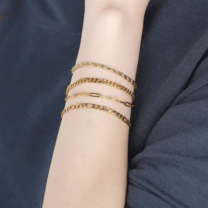 Delicate Dainty Paper Clip Chain Anklet - Jewellery Everyday Essentials gifts - ZORAIDA