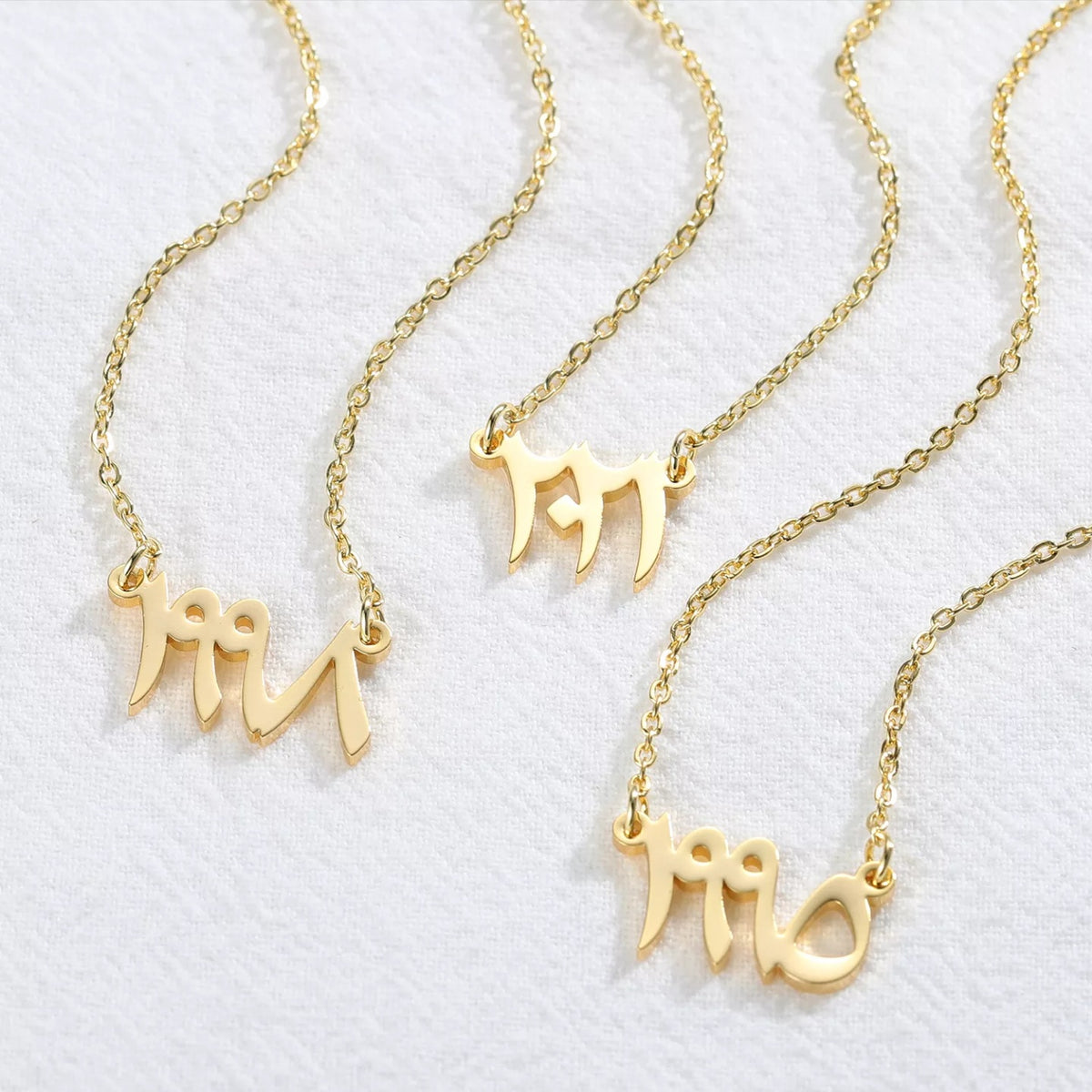 Single Special Number Necklace - Anaya Arabic English Jewellery Gifts - NUMERAL
