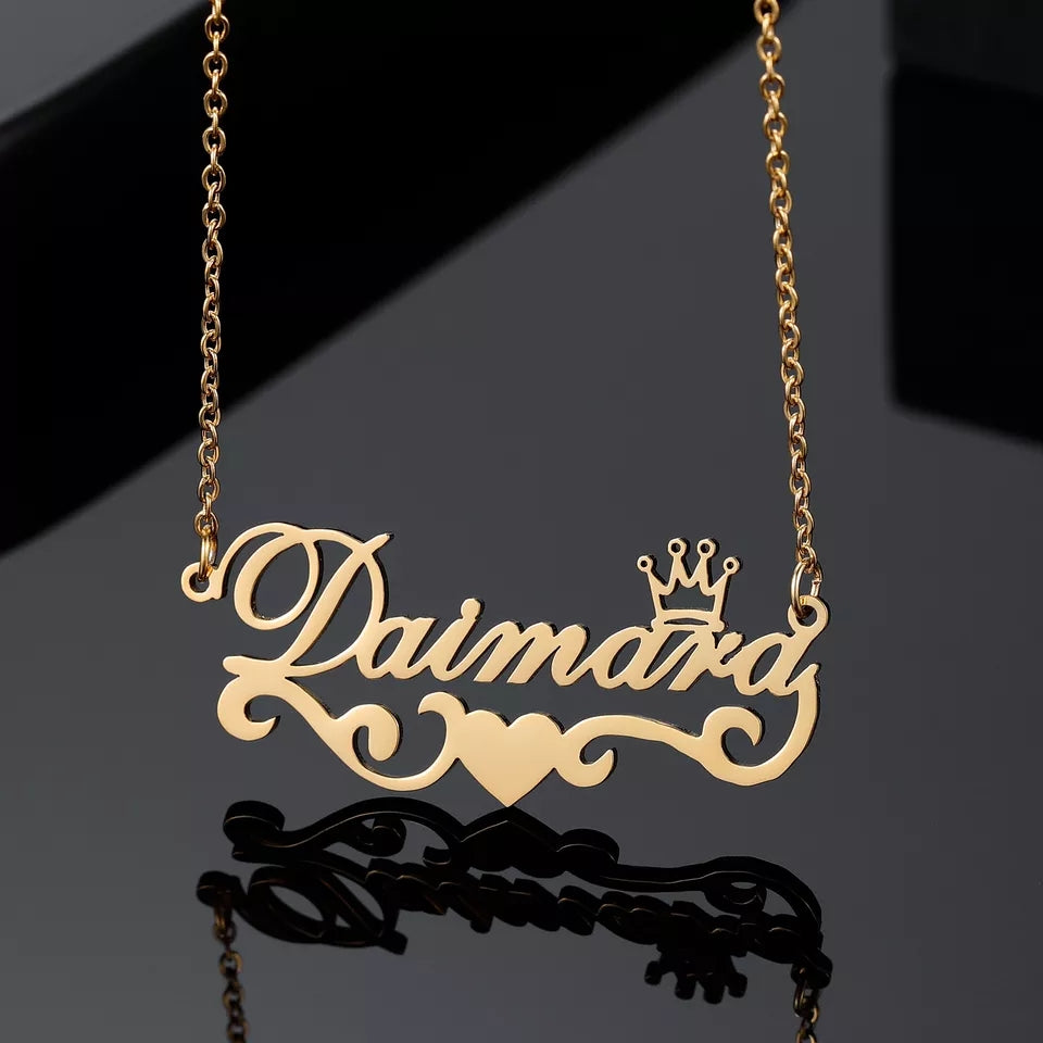 Princess Custom Name Necklace -  Arabic English Jewellery Gifts - PRINCESS