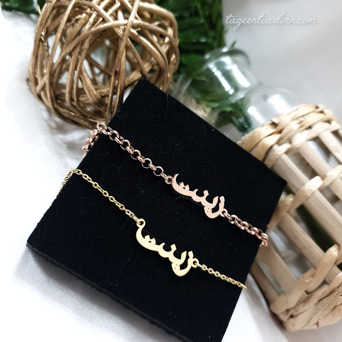 Single Name Anklet - Link Chain - Anaya Personalised Custom Jewellery Gifts- SHAZIA